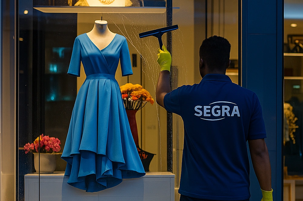Fensterreinigung Luxus Modehaus SEGRA