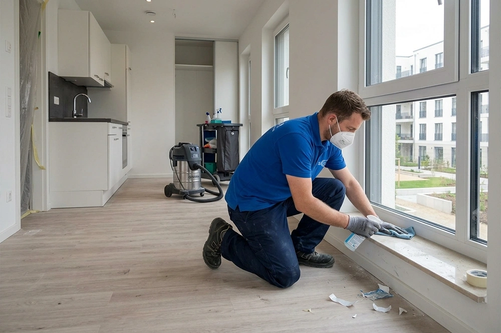 Bauendreinigung einer Wohnanlage Lichtenberg – SEGRA