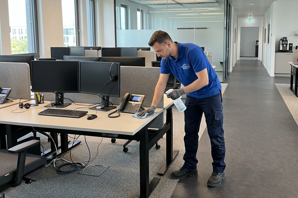 Büroreinigung Großraumbüro Berlin-Treptow – SEGRA
