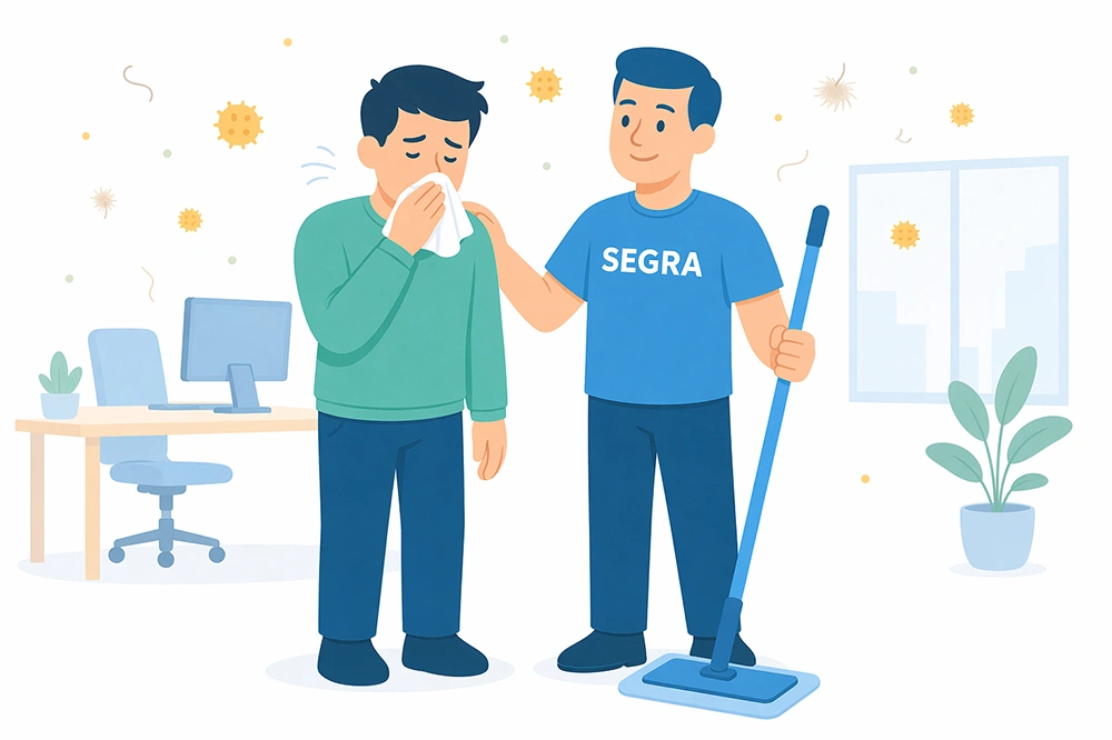 Reinigung von Büros und Unterhaltsreinigung für Allergiker in Berlin